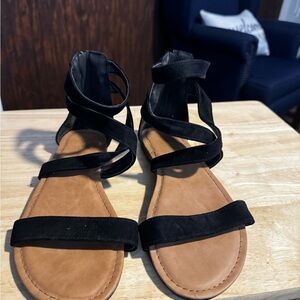 Elegant Black Strappy Sandals